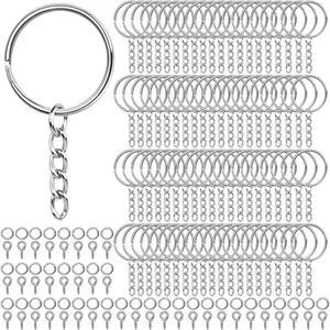 600 count  Rings - 25mm Rings,  Jumps Including Chain & 200 Screw Eye Pins - Set for  Crafts