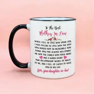 To The Best Mother In Law Mug Gifts, Gifts For Daughter In Law On Birthday Christmas, Family Gifts