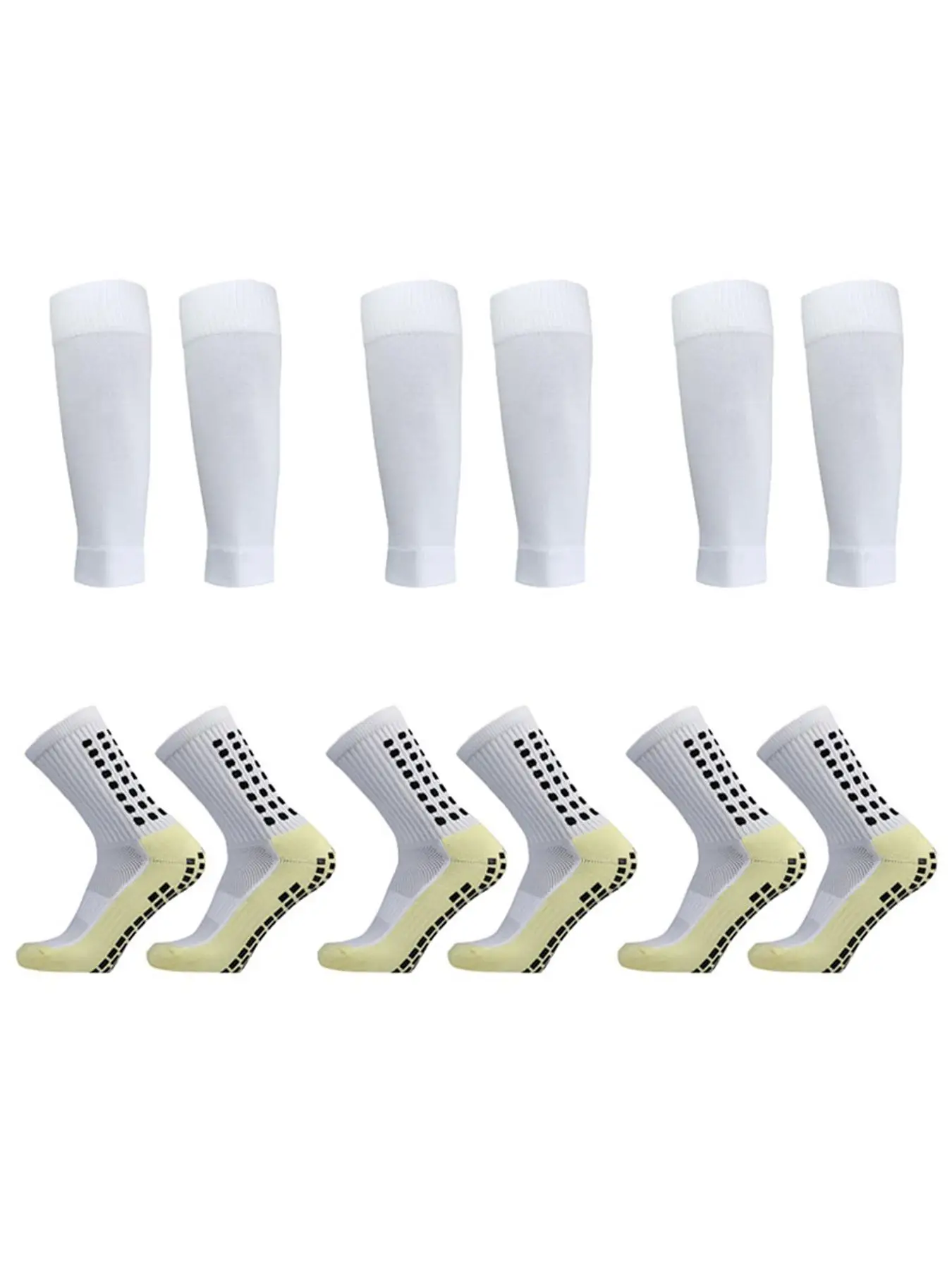 Unisex's Athletic Grip Sock Soccer & Knee Compression Sleeve, Breathable Football Socks for Competition Training, Men Athletic Socks, Back To School G