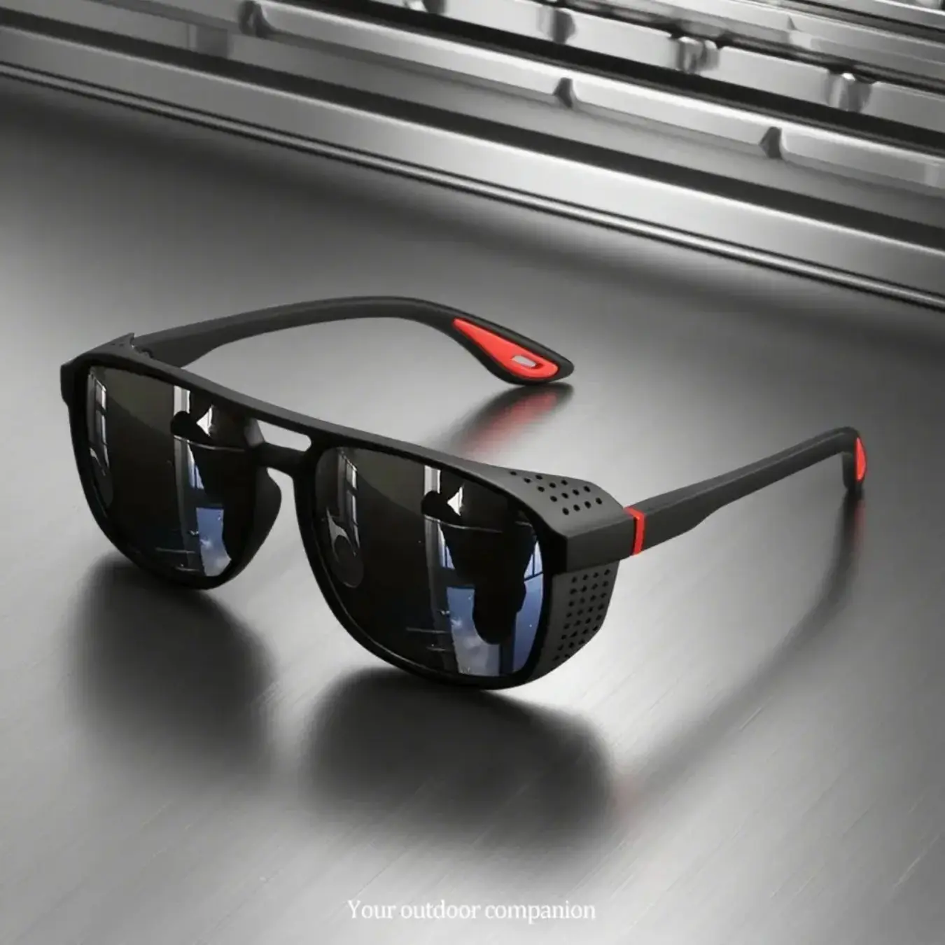 Sporty Outdoor Cycling Sunglasses, Polarized PC Lens with UV400 Sun Protection, Lightweight and Windproof for Running, Lightweight Windproof Eyewear, Polarised Lens, Anti-Glare