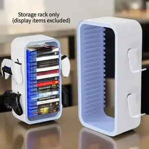 Game Storage Tower, Cartridge Box Holder, Controller Holders, Game Disc Box Holder, Organiser, Racks, Compatible with Ps5/xbox Series S X/switch