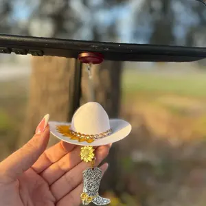 Sunflower Charm -western car charm - rearview mirror - car charm
