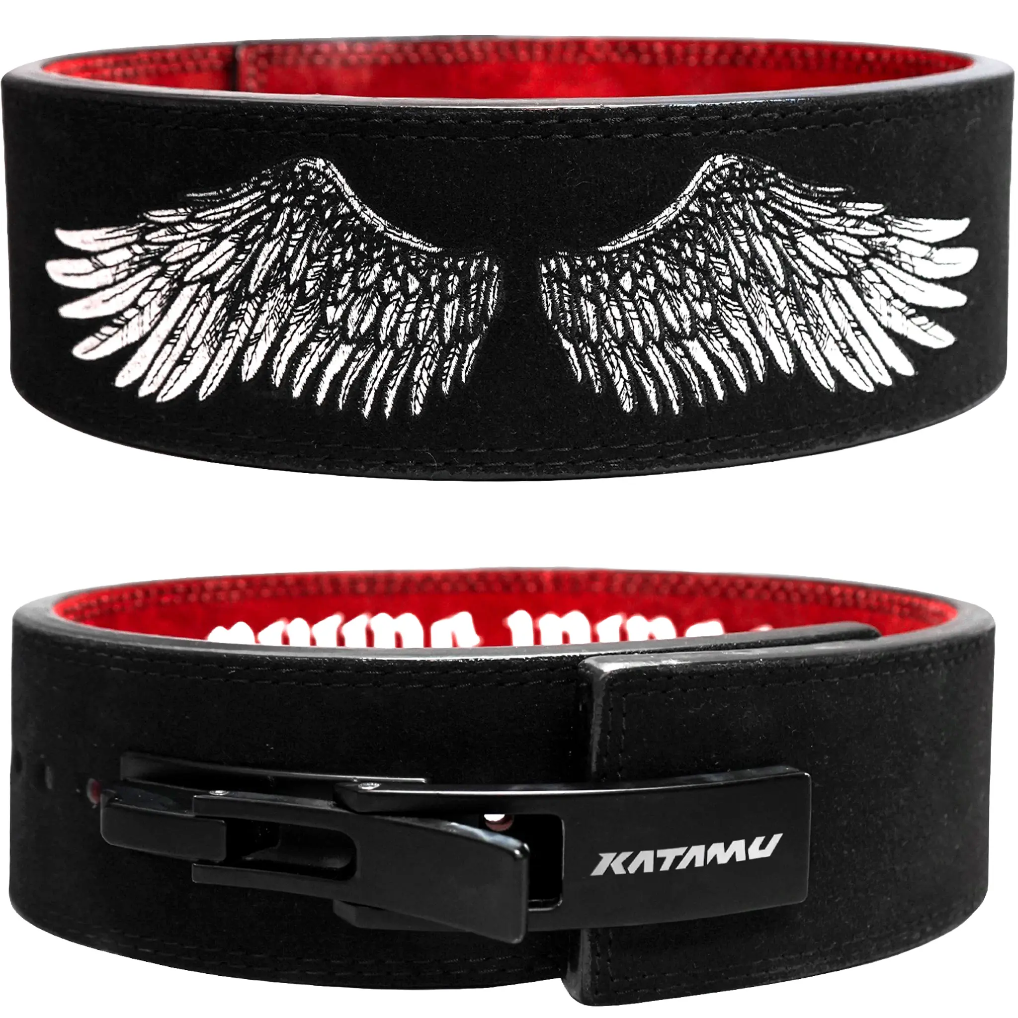 KATAMU Divine Wings 10mm/13mm Lever Lifting Belt, Workout Gear, Fitness Equipment, Weight Training Equipment For Fitness & Weight Training