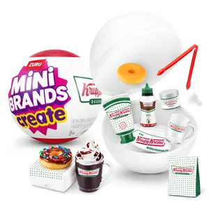 Mini Brands Create Krispy Kreme Create Series 1 Capsule by ZURU - Mini Collectibles Blind Packaging, DIY, Novelty, Resin Play, Mini Replica Food, NOT Edible, Collectors, 8+