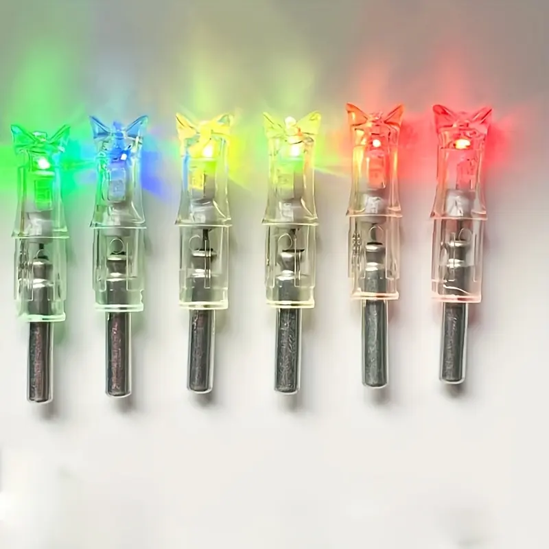 6PCS Crossbow Fit LED Lighted Arrow Nocks, 0.302 Inside Diameter, Set for Archery Hunting (Sports & Outdoor Accessories), Set Of Six