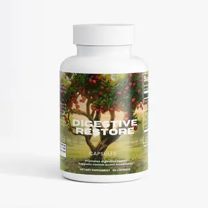 Digestive Restore Capsules - Organic Apple Cider Vinegar & Inulin for Gut Health - 60 Capsules - Promotes Digestive Support & Overall Wellness