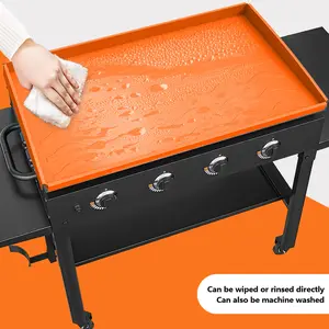 Silicone Griddle Mat, 36” Reusable Silicone Griddle Mat, Food Grade Silicone Mat, Outdoor Cooking Tools Accessories Protect Your Griddle From Dirt & Rust All Year Round