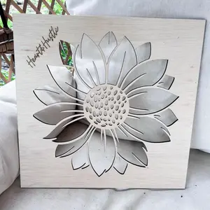 Heart&Hustle Sunflower Bleaching Stencil