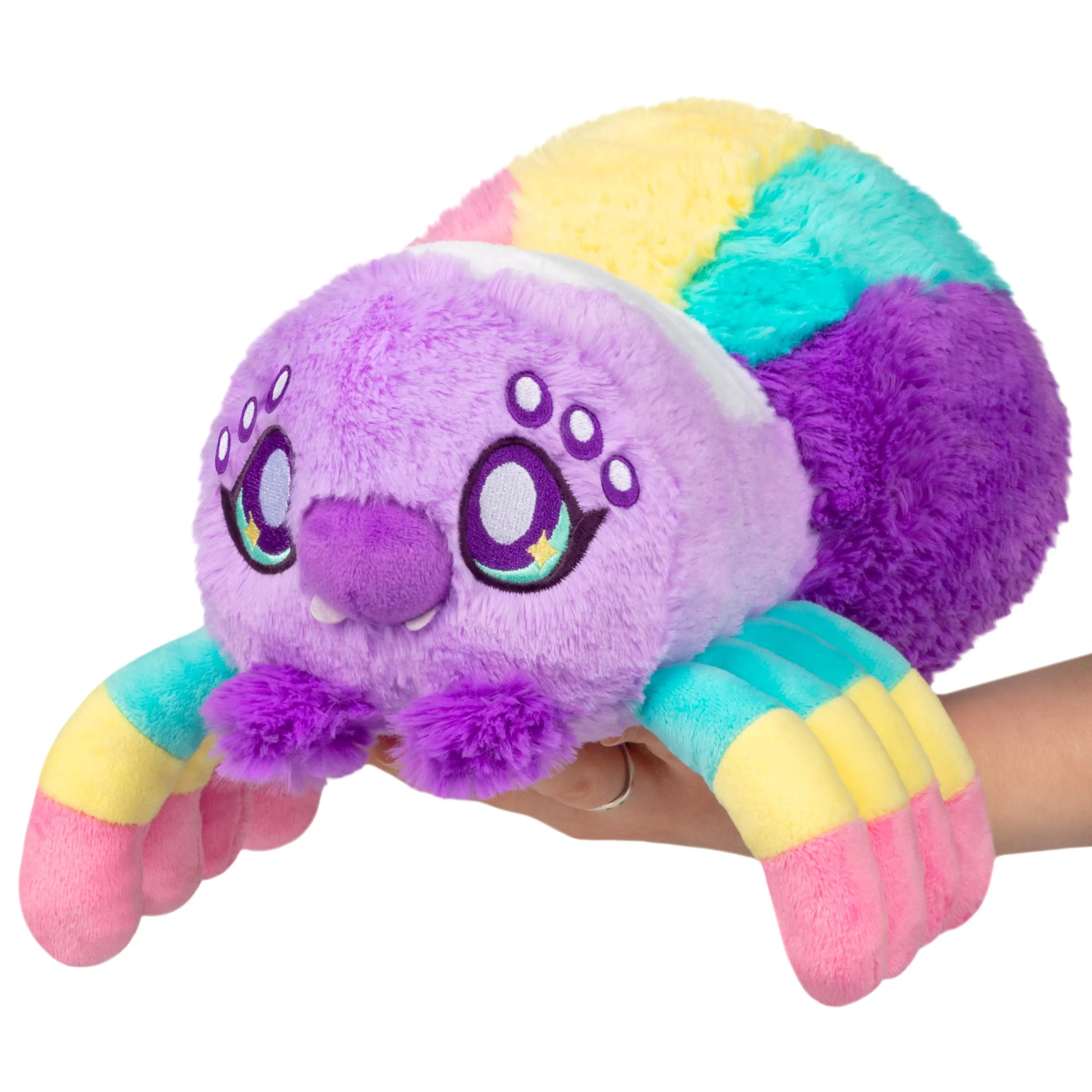 Mini Squishable Rainbow Spider Plush Toy