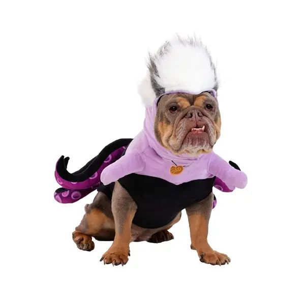 Disney The Little Mermaid Pet Ursula Costume (© Disney), Hook Fasteners, Soft Minky Vest