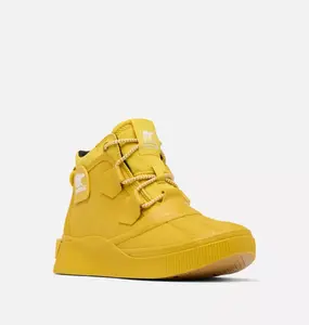 OUT N ABOUT IV Splashy Women's Waterproof Boot - Yellow High-top Sneaker with Yellow Laces & Sole, Stylish & Functional Design