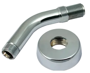 Mobile Home/RV Shower Arm & Flange Chrome Plated 1/2" Threads