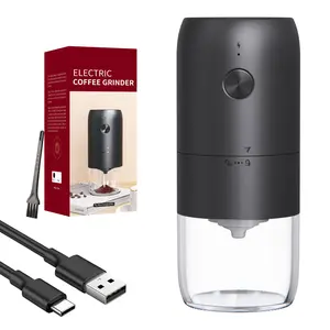 Electric Coffee Grinder, USB Rechargeable Adjustable Speed, Ideal for Espresso, Home, Office, Travel, 1pc Automatic Coffee Bean Mill