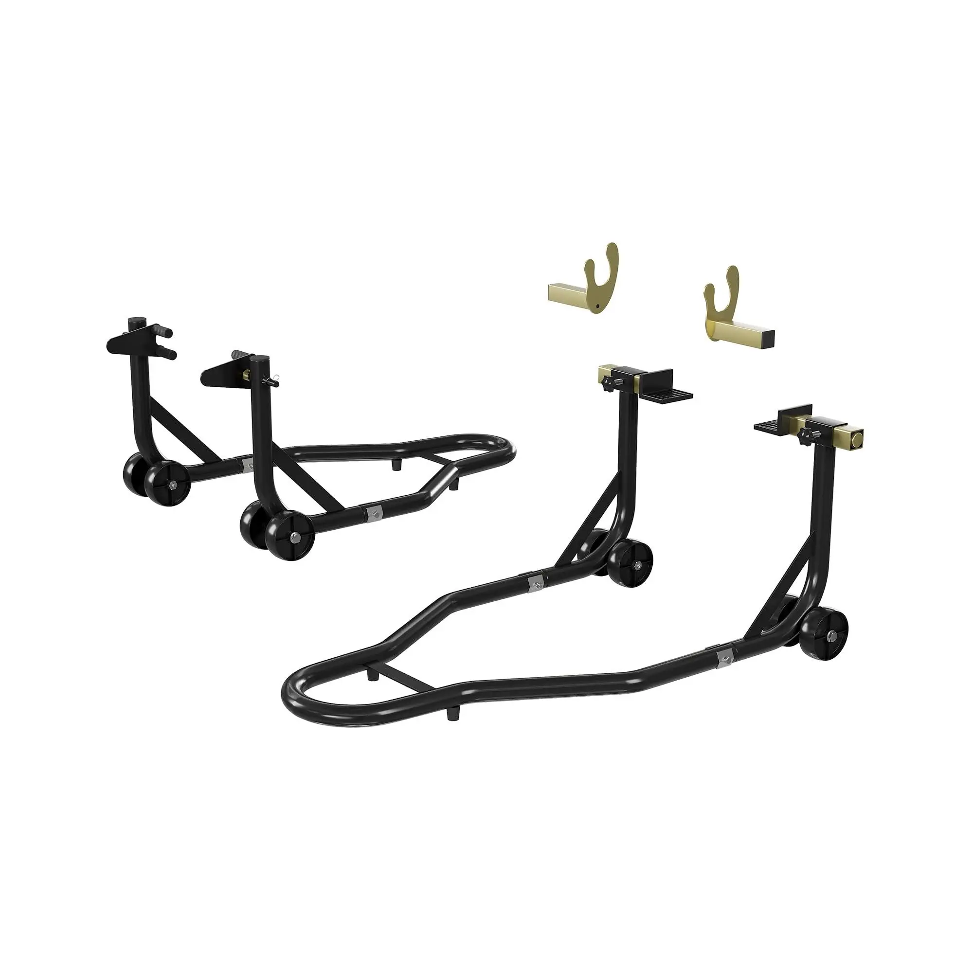 [GAOMON]Motorcycle Stand Lift 900LBS Capacity Front Rear Wheels Lift with U+L Adjustable Swingarm Spool for Maintenance and Repairs
