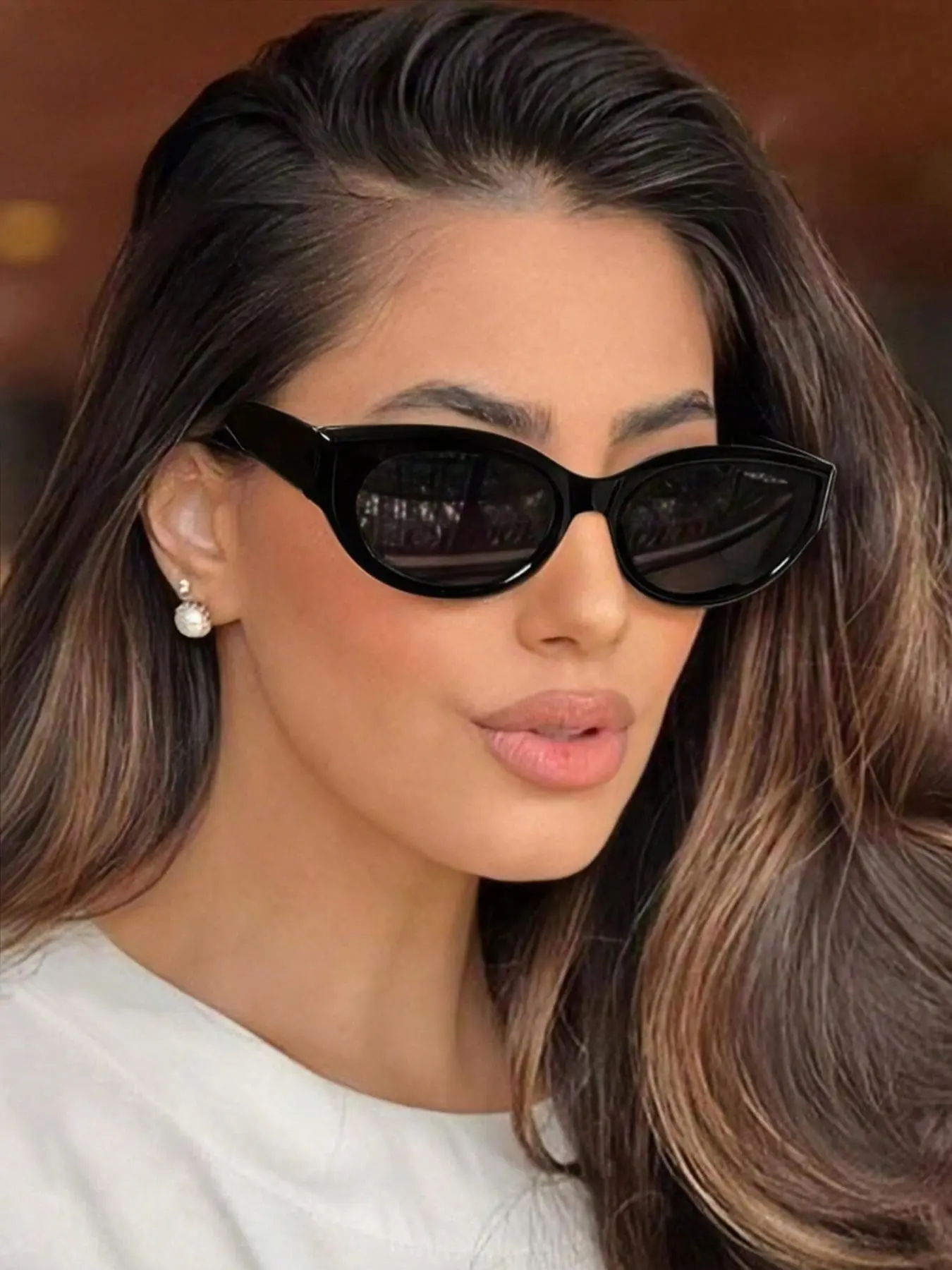 Women's Vintage Cat Eye Frame Decorative Lenses Sunglasses, Trendy Casual Full Rim Sunglasses for Everyday Use, Fashion Accessories for All Seasons Outdoor Activities, Trendy Shades