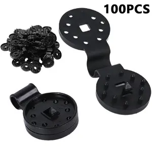 100PCS Awning Fabric Heavy Duty Locking Clip, Reusable & Windproof Awning Fixture Tarp Plastic Clip, Removable Garden Netting & Awning Fabric Retaining Clip