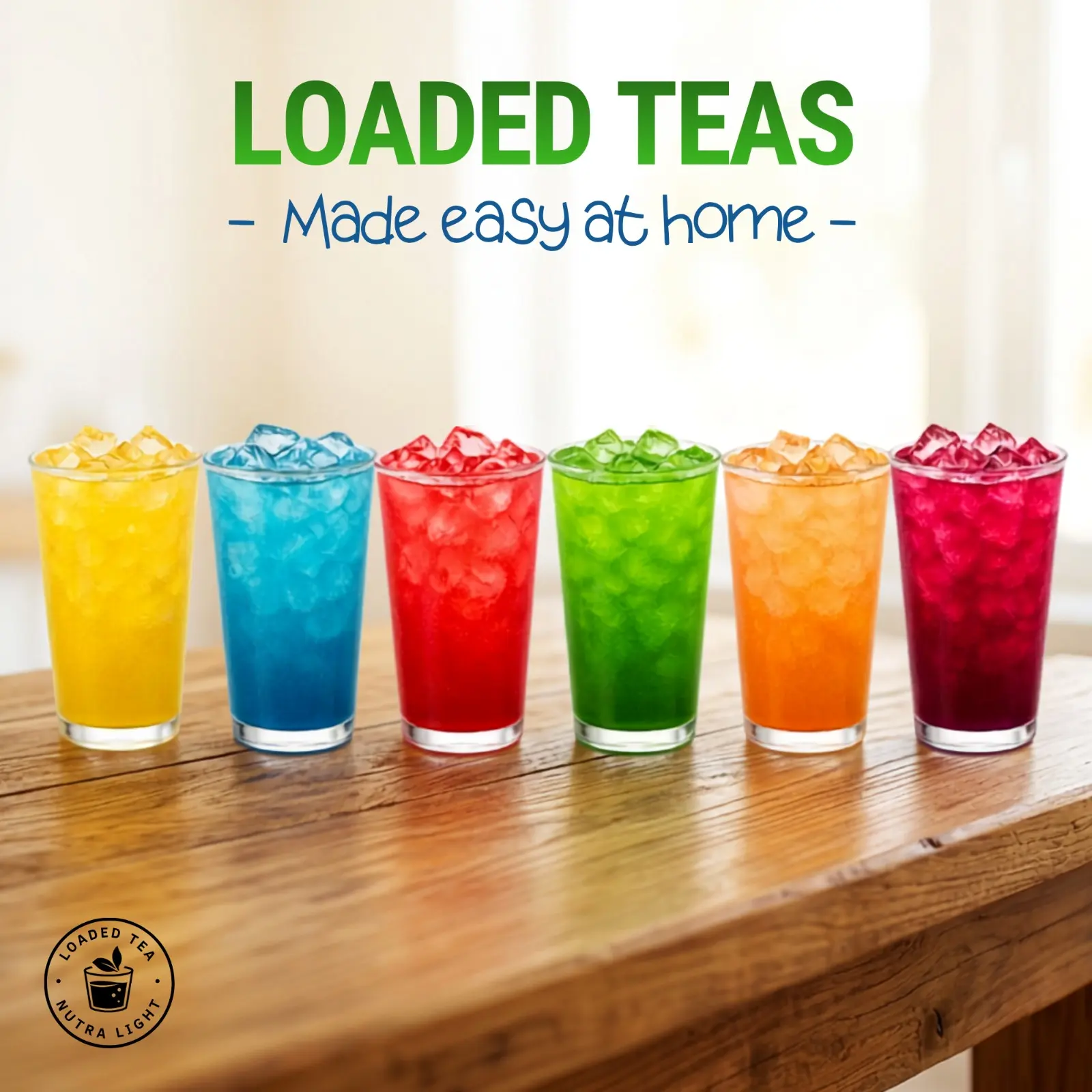15-Pack Nutra Light Loaded Tea Mix - Sugar-Free Nutritional Teas, Clean Caffeine Natural Energy Drink, Low-Calorie Hydration Blend,   Instant Tea Mix