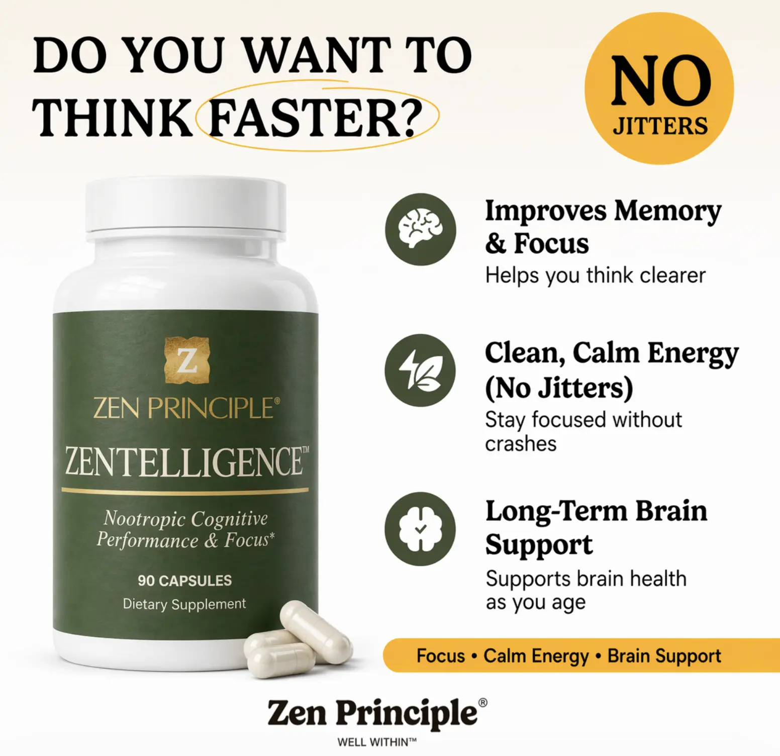 Zentelligence Ultra-Focus Nootropic Supplement