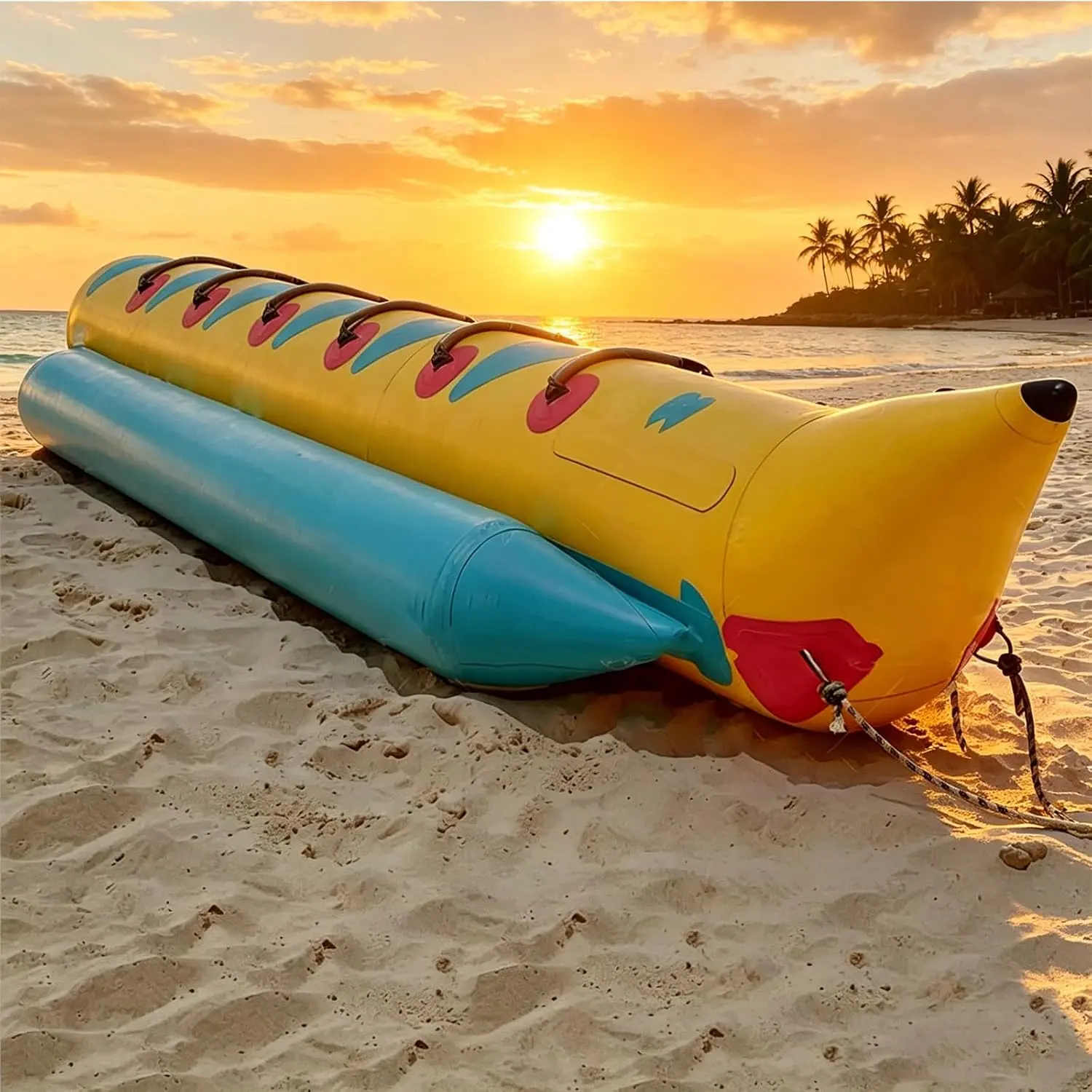 Inflatable Banana Boat, Inflatable Boat, Towable Inflatable Boat, Jet Ski, Sailboat, Inflatable Banana Boat and Flying Fish Towable