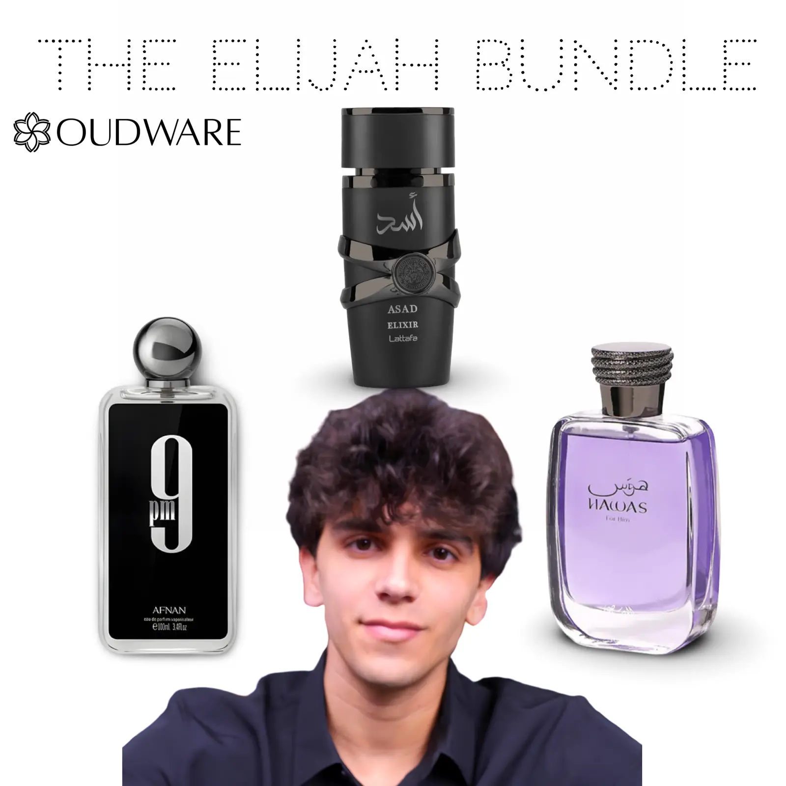 Lattafa Perfumes Asad Elixir + Rasasi Hawas + Afnan 9pm - Year Round Fragrance Bundle - Curated By Elijah, Edp
