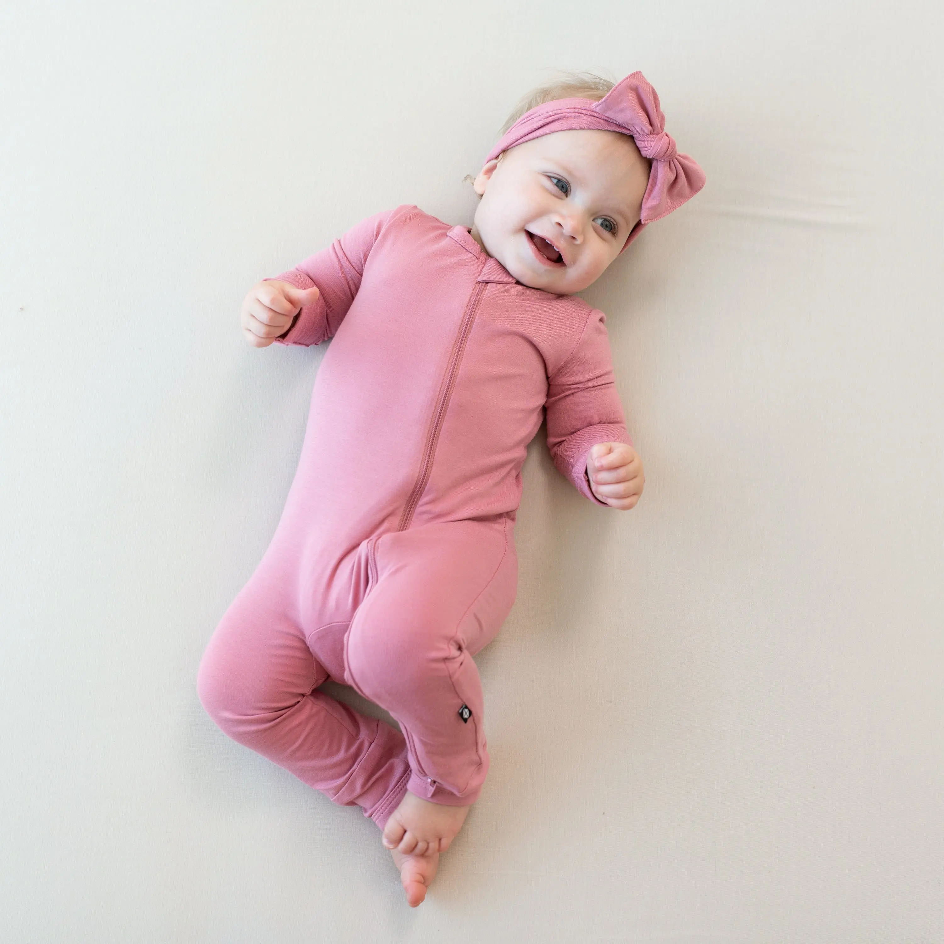 Zippered Romper in Apple Blossom Zippered Romper in Apple Blossom