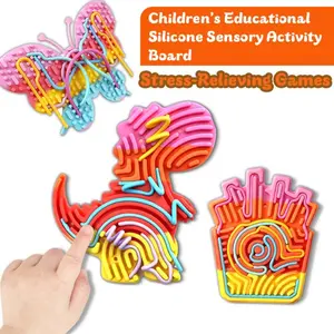 Fidget Toys: Children's Educational Soft Squishy Silicone Sensory Play Patterns for Stress Relief, Leisure, and Development of Logical Thinking & Hands-on Skills, Stress Relief Fidgeting, Stress Relief Squeeze, Sensory Stress Reliever, Squishy Fidgets