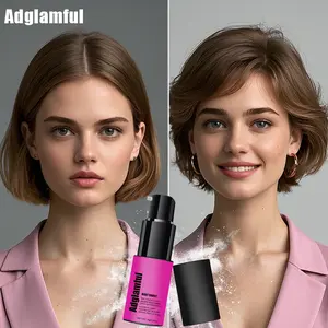 Adglamful Dry hair spray powder, fluffy powder nozzle bottle, pink bottle, high appearance level, convenient and quick use, long-lasting effect Hair styling powder, dry hair spray, puffy powder Haircare