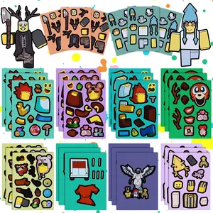 99 Nights in the Forest DIY Make-A-Face Stickers, 30-Piece Set, Cartoon Dress-Up Decorative Stickers for Kids, Fun Creative Play Tools