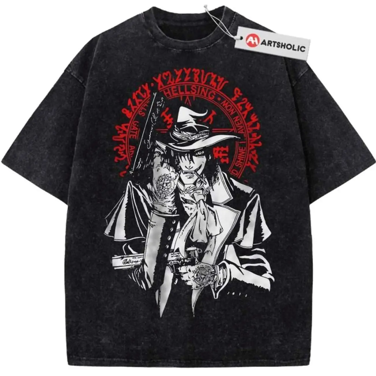 Alucard Shirt, Hellsing Shirt, Anime Shirt, Vintage Tee , Graphic Tee, Unisex Fashion, Full Color, Full Size, For Men, For Women