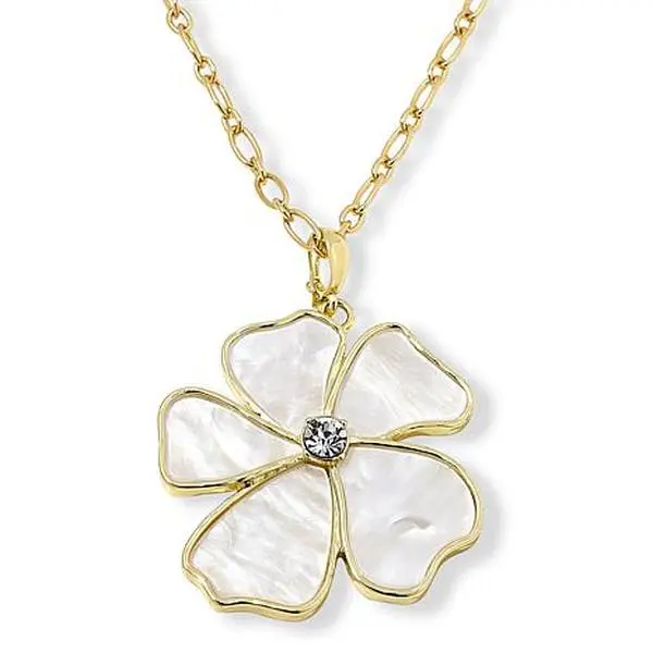 Heidi Daus Shell-Tastic Mother-of-Pearl Color Pendant Necklace