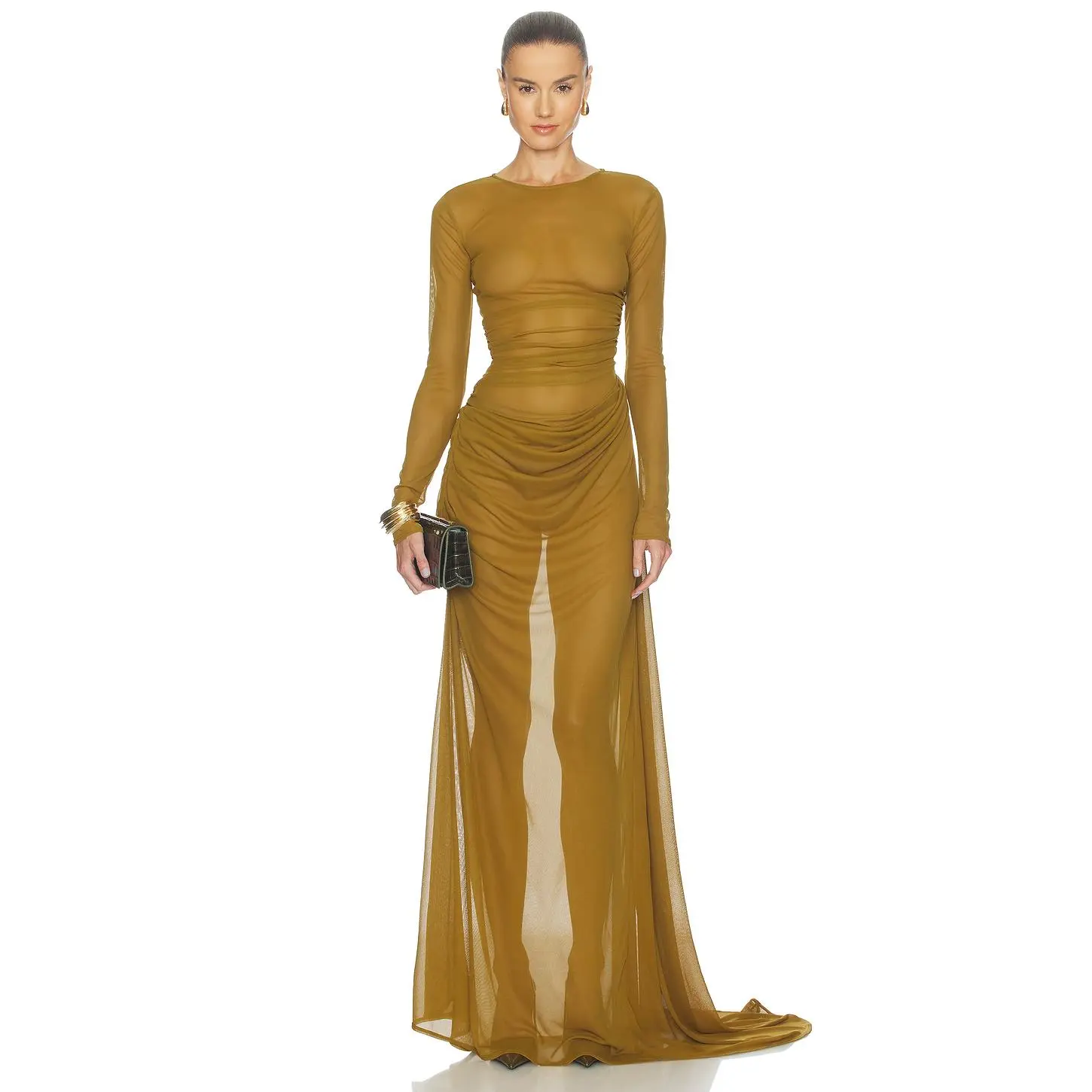 Camila Coelho Marisa Gown in Chartreuse