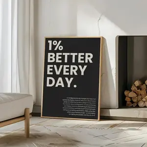 Inspirational Quote Wall Art Poster, Waterproof Canvas Print Modern Minimalist Design for Living Room Bedroom Office Decor, Modern Home Decoration Gift Idea