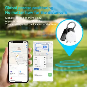 GPS Wallet Tracking Finder, Anti-Lost Item Locator, Replaceable Battery, Works with Apple Find My for iPhone & iPad (Not for Android)
