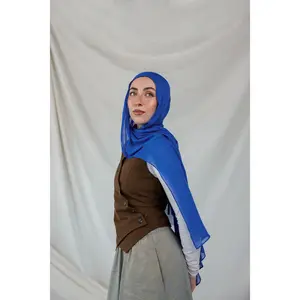 VELA Spirulina Blue Solid Modal Hijab
