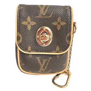 Pre-owned Louis Vuitton Canvas Small Leather Goods Pochette Tulum Monogram pouch