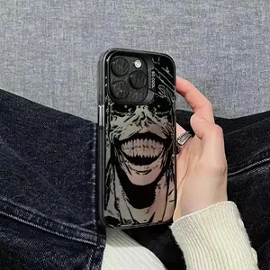 Abstract Face Pattern Design Phone Case, Casing, Shockproof Phone Protective Cover, Phone Accessory Compatible with iPhone 16 15 14 13 12 11 Plus Pro Max