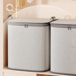 Large Xl Storage Bag, Foldable Clothes Organizer with Durable Handles and Zipper, Cover and Handle, Ideal for Wardrobe, Clothing Organization