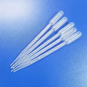 5 Pack 5ml 8.4 Inch Aquarium Test Dropper Coral Feeder Mini Transfer Pipettes for Fish Bowl Fish Feces Transfer