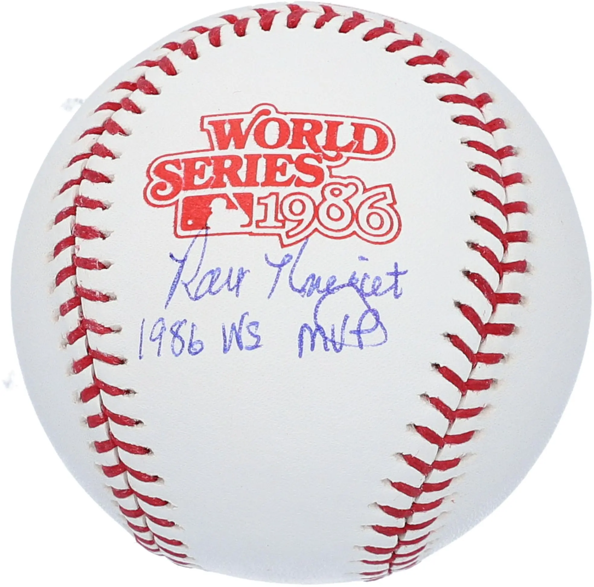 Ray Knight New York Mets Autographed 1986 World Series Logo Baseball with "86 WS MVP" Inscription - Fanatics Authentic Certified