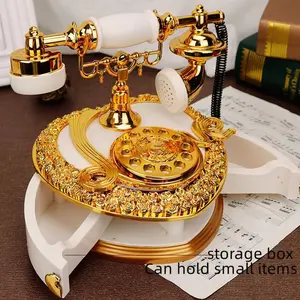 Vintage Scale Phone Music Box, Heart-Shaped Dial, Drawer-Style Musical Box, Beautiful Jewelry Box, 7 Inch Holiday Gift, Jewelry Holder Organizer, Storage Boxes