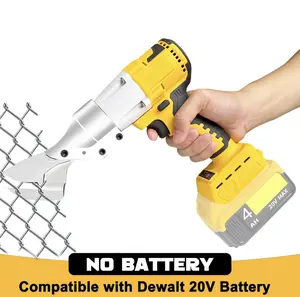 FunnyWhale Cordless Metal Shears Compatible with Dewalt 20V Max Battery, 600W Brushless Electric Metal Cutter with 360° Rotating Head & Safety Lock, Heavy Duty Sheet Metal Shears for Stainless Steel Aluminum Carbon Steel, Battery Not Included