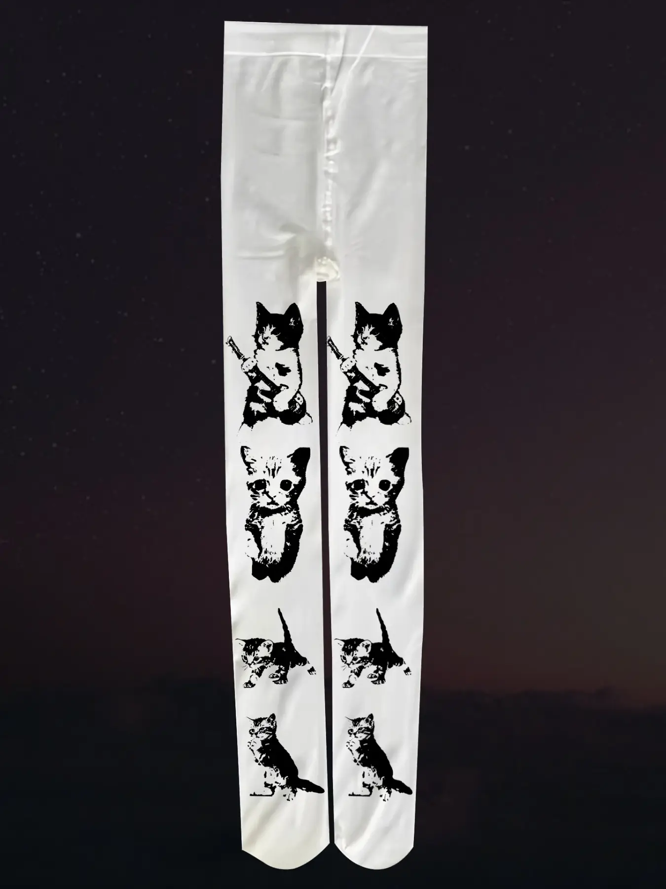 Cat Letter Print Socks, Y2K Style Casual Wear, Perfect for Various Occasions, Comfortable & Stylish Footwear