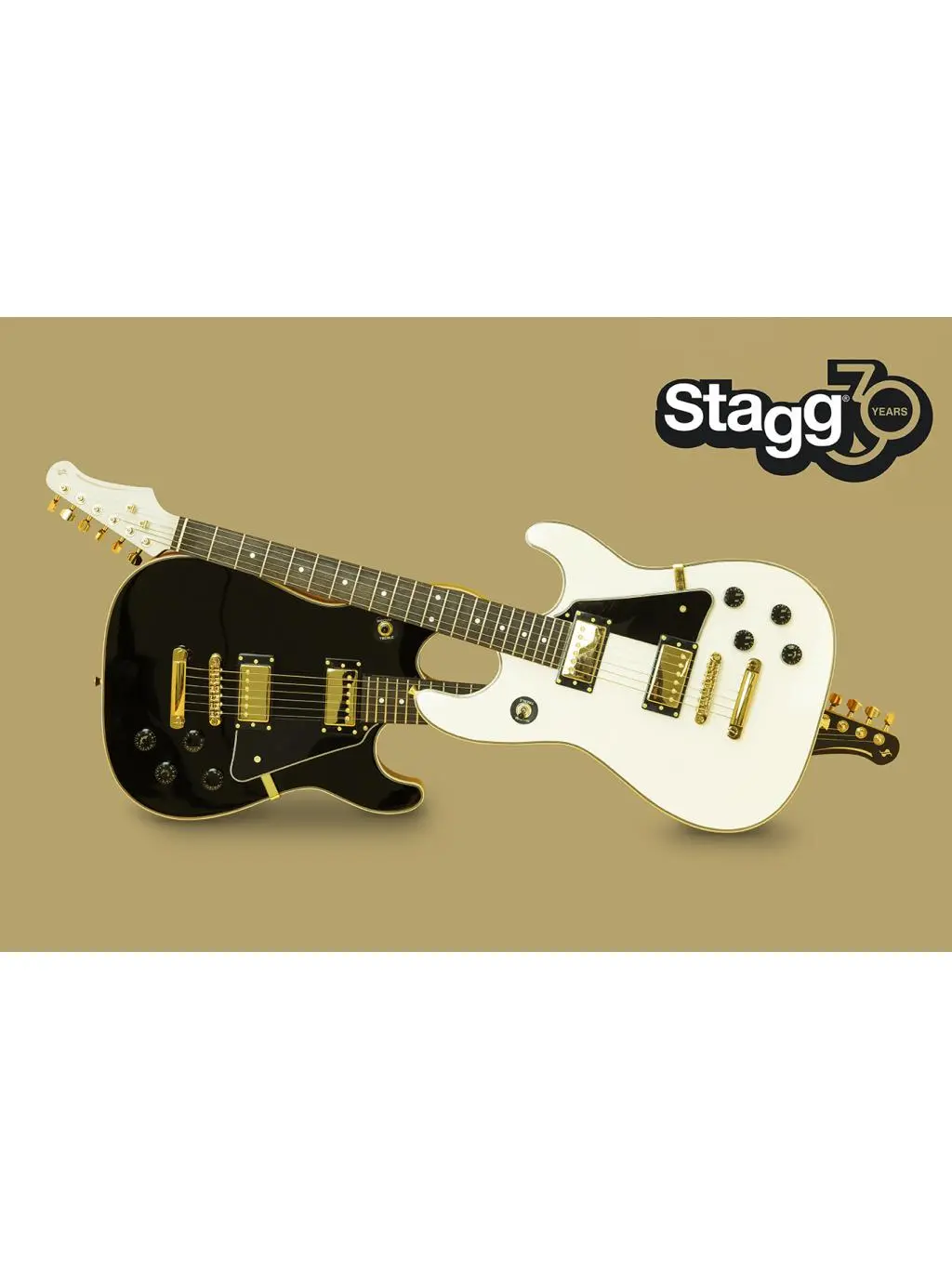 Stagg 28413 30th Anniversary Electric Guitar - Black