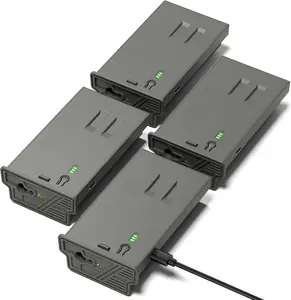 4PCS Upgraded Battery Pack 6000mAh for Reveal Camera Enhanced Solar Charging Battery Compatible with Hunting Trail Camera Reveal Ultra, X Gen 3.0, Pro 3.0, X, X Pro, X Gen 2.0, XB, SK