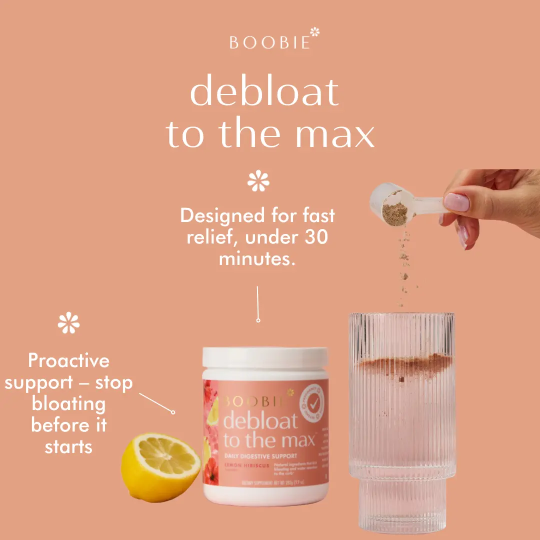 Debloat to the Max Daily Digestive Support (60 Servings) - Supports Rapid Debloating in Under 30 Minutes - Proactive Gut Health Support - Lemon Hibiscus Flavor