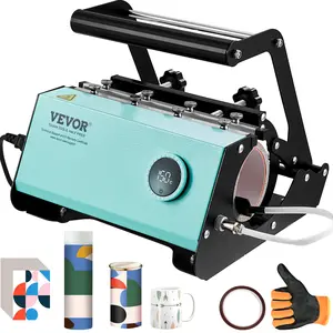 【fathersdaygift】VEVOR Mug Heat Press 11-30oz Tumbler Heat Press MachineSublimation Transfer Straight Skinny TumblersCup Heat Press with Heat-resist Gloves & TapeDIY Ceramic Mugs Cups GlassesAs GiftGreen