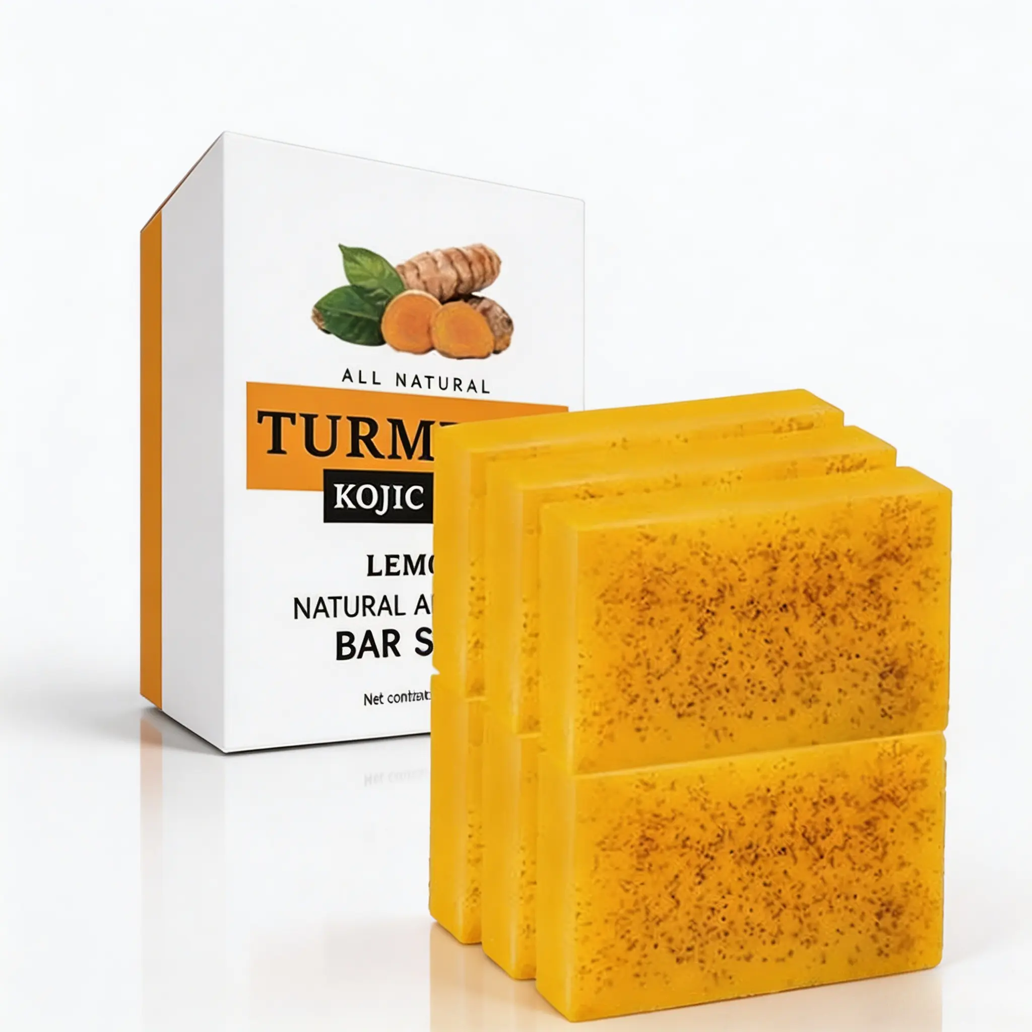 Turmeric & Tartaric  Soap, Cleansing Soap, Body Soap Cleansing Skin Care Products, Suitable For Bath Care, Containing Natural Ginger Extract, Deep Cleaning Moisturizing Handmade Soap