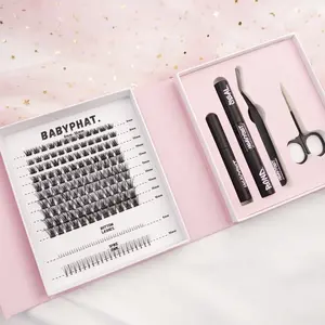 BABYPHAT: DIY CLUSTER LASH EXTENSION KIT by HEAVYSET. Eyelash Extension Accessories & Lash Bond & Seal