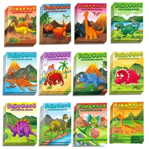 6pcs Dinosaur Coloring Books Set - 6 Pack Variety Dinosaur-Themed Coloring Pages for Children, Fun & Educational Coloring Activity Books with Different Dino Designs for Creative Art & Early Learning
