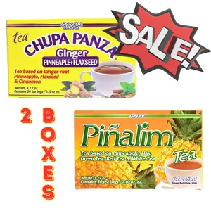 Chupa Panza + Pinalim 2 Box Combo Kit - Pineapple, Ginger Teas - Viral Mexican Teas